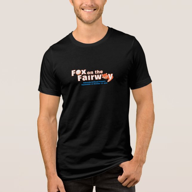 Raposa no Fairway - Masculino - Camisa Preta (Frente)