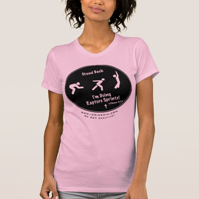 Rapture Sprintz! (Rosa) por Troy Goss T-Shirt (Frente)