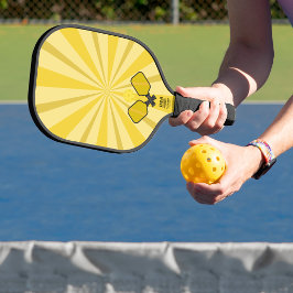Raque de Pickle Ball Amarelo Espiral