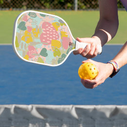 Raque de Pickle Ball com Desenho de Coração