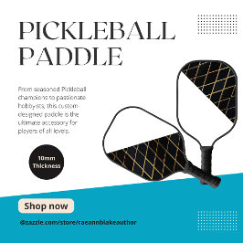 Raque de Pickleball com Design Personalizado Meia-