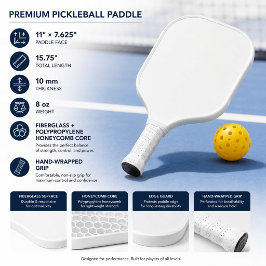Raque de Pickleball Minimalista e Confortável para