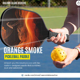 Raque de Pickleball Personalizada Orange Smoke