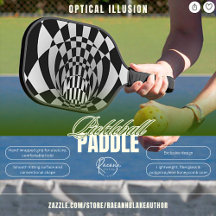 Raque de Pickleball Personalizado Ilusão Óptica