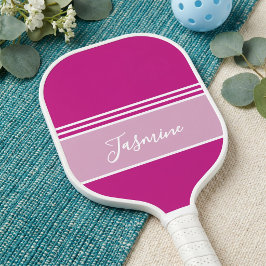 Raque de Pickleball Rosa Personalizada com Nome
