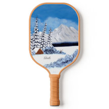 Raquete de Pickleball de Inverno Nevado