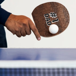 Raquete De Ping Pong #1 Pai de couro sintético