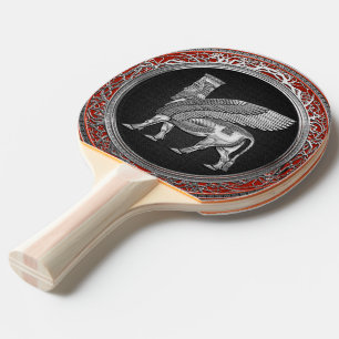 Raquete De Ping Pong [310] Touro Assírio - Silver Lamaçu