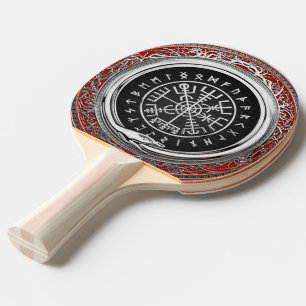 Raquete De Ping Pong [310] Vegvisir - Bússola mágica virada para prata