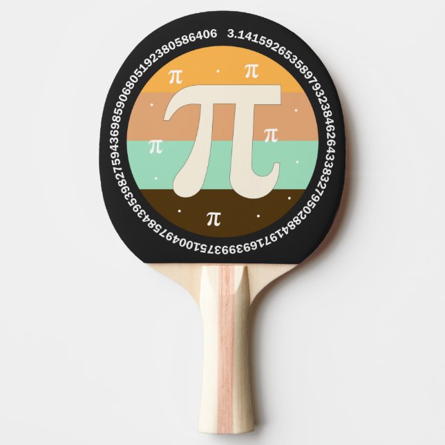 Raquete De Ping Pong 3.14 National Pi Day Design  - Pi Day Gift Idea (Frente)