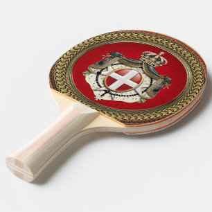 Raquete De Ping Pong [400] Ordem de Malta - Casaco de armas SMOM