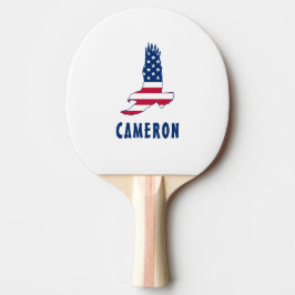 Raquete De Ping Pong 4 de julho Nome USA Flag American Eagle America