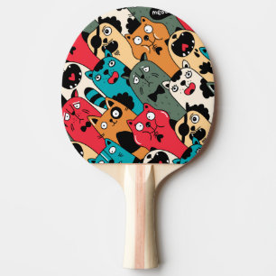 Raquete De Ping Pong A multidão de gatos