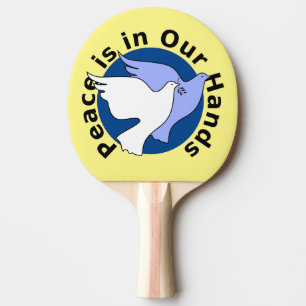 RAQUETE DE PING PONG A PAZ ESTÁ NAS NOSSAS MÃOS