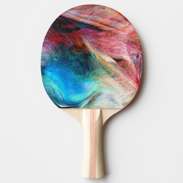 Raquete De Ping Pong Abstrato (Frente)