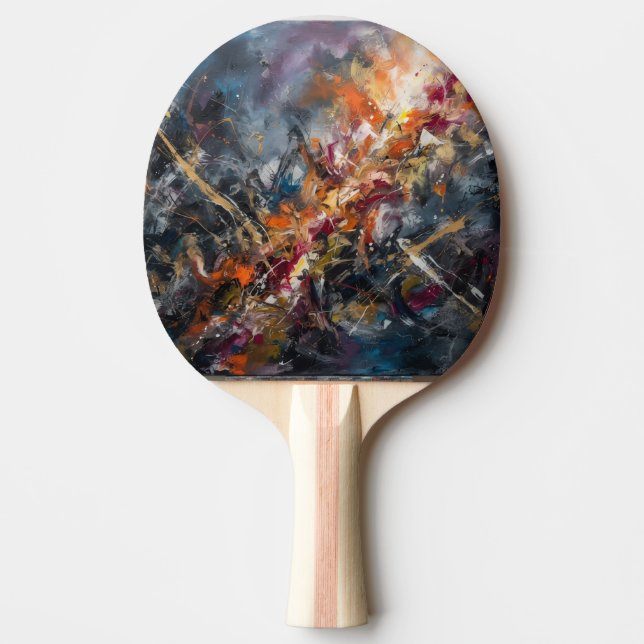Raquete De Ping Pong Abstrato (Frente)