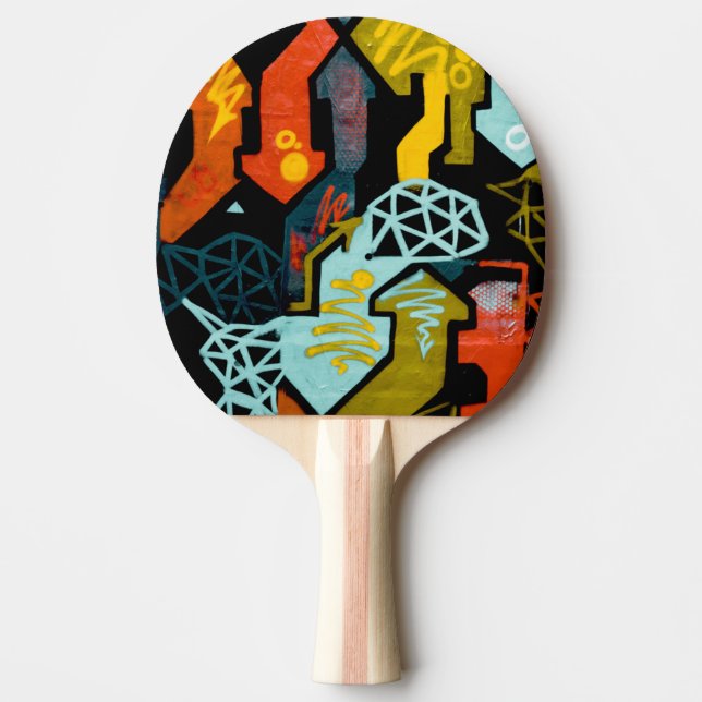 Raquete De Ping Pong Abstrato Art das Setas Ping Pong Paddles (Frente)