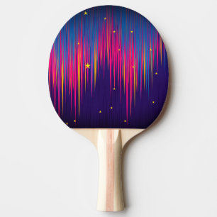 Raquete De Ping Pong Abstrato Aurora Borealis colorido
