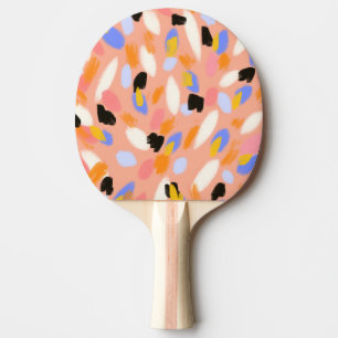Raquete De Ping Pong abstrato do pêssego