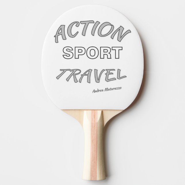 Raquete De Ping Pong Ação Esporte Viagem (Frente)