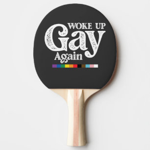 Raquete De Ping Pong Acordou Gay de Novo Apoie o Orgulho LGBT