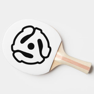 Raquete De Ping Pong Adaptador de vinilo de 7 polegadas e 45 rpm, inser