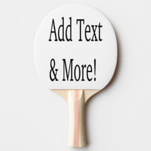 Raquete De Ping Pong Adicionar texto e mais! Personalizar seu próprio p