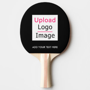 Raquete De Ping Pong Adicione seu logotipo e texto personalizado Tchic