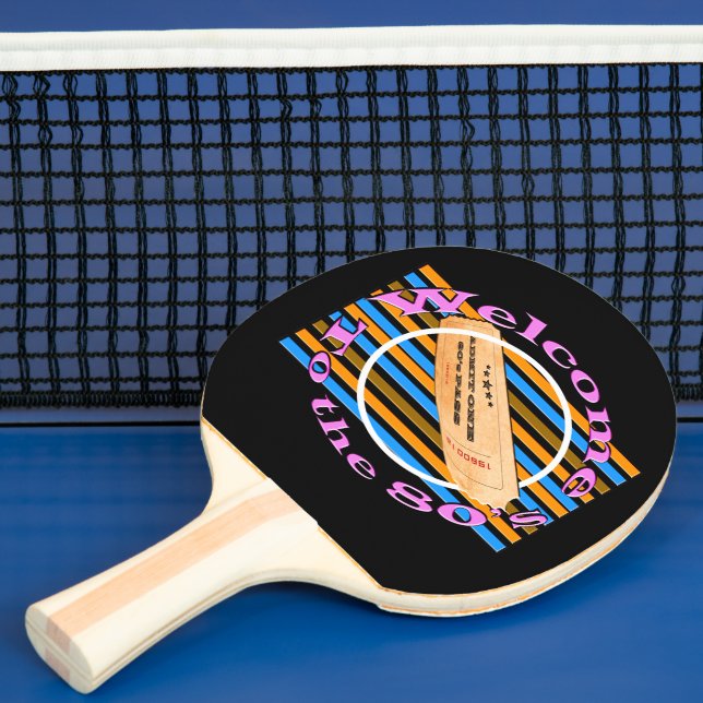 Raquete De Ping Pong Admitir um tíquete - ao anos 80 (Insitu)