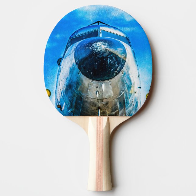 Raquete De Ping Pong Aeronaves Douglas DC-3 (Verso)