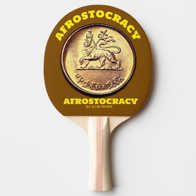 RAQUETE DE PING PONG AFROSTOCRACIA TÊNIS DE MESA. BS (Frente)