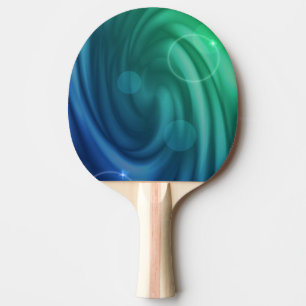 Raquete De Ping Pong Agitar Vórtex Azul E Verde Com Cor