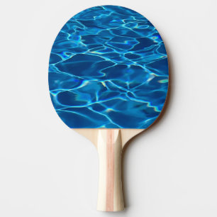 Raquete De Ping Pong Água Piscina Azul Escura