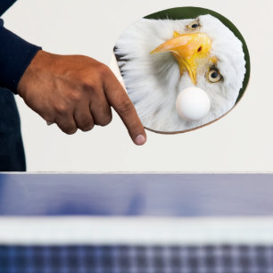 Raquete de Ping Pong Águia Careca Patriótica EUA