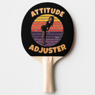 RAQUETE DE PING PONG AJUSTADOR DE ATITUDE RERO WIFE ENGRAÇADO PONG PADD