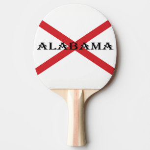 Raquete De Ping Pong Alabama e Flag ppcn