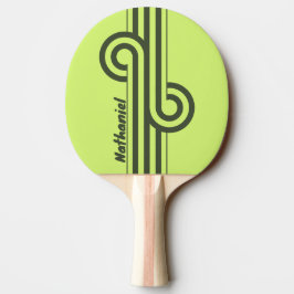 Raquete De Ping Pong Alça de Dupla Faixa com Desvanecimento em Musgo Re