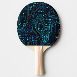 Raquete De Ping Pong Alça de ilustração do design do Conselho de circui