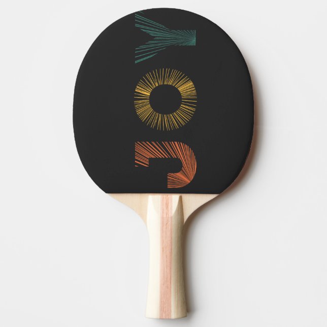 Raquete De Ping Pong Alegria Colorida (Frente)