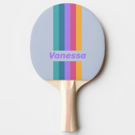 Raquete De Ping Pong Alfinete de Sonho de Pensée Macio Listrado com Nom
