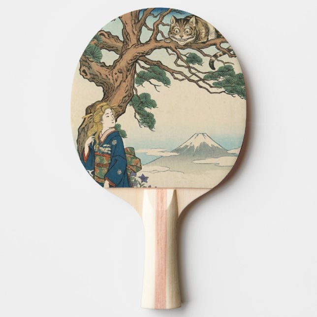 Raquete De Ping Pong Alice Lost in Japan | Ukiyo-e Mad Journey (Frente)