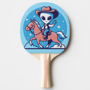 Raquete De Ping Pong ALIENÍGENA Pino do Pino FUNNY Ping COWBOY