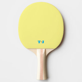 Raquete De Ping Pong Amarelo Brilhante Personalizado