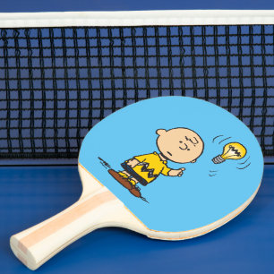 Raquete De Ping Pong Amendoins Ideia da lâmpada de Charlie Brown