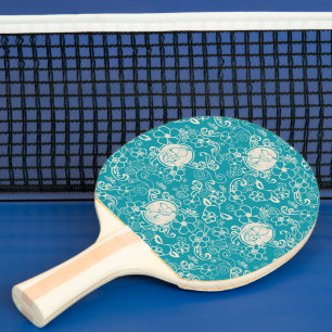Raquete De Ping Pong Amendoins Padrão Tropical de Praia Tropical de S
