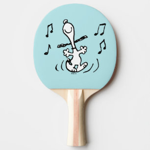Raquete De Ping Pong Amendoins   Snoopy Dancing