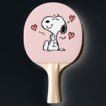 Raquete De Ping Pong Amendoins | Snoopy Hearts<br><div class="desc">Veja este design de amendoins divertido com Snoopy.</div>
