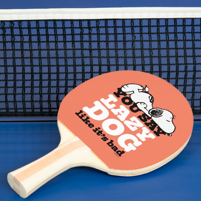 Raquete De Ping Pong Amendoins | Snoopy Você Diz Preguiçoso Como Se Fos (Insitu)