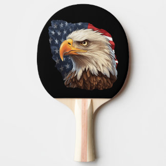 Raquete De Ping Pong American Flag Bald Eagle
