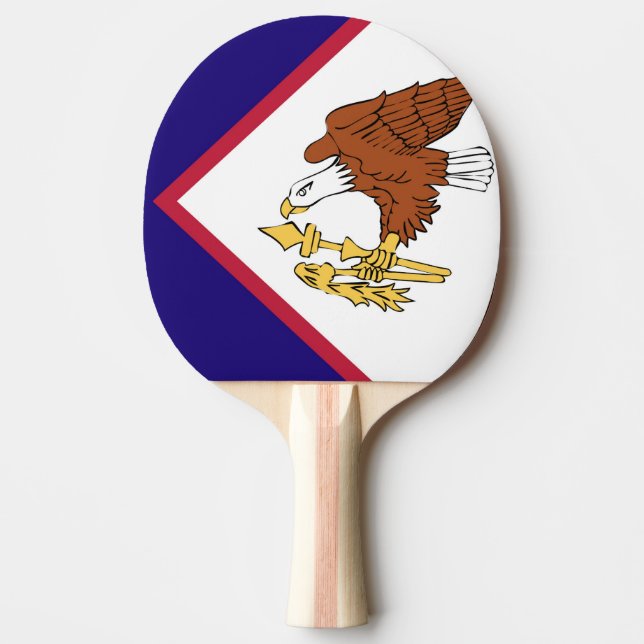 Raquete De Ping Pong American Samoa Flag Emblem (Frente)